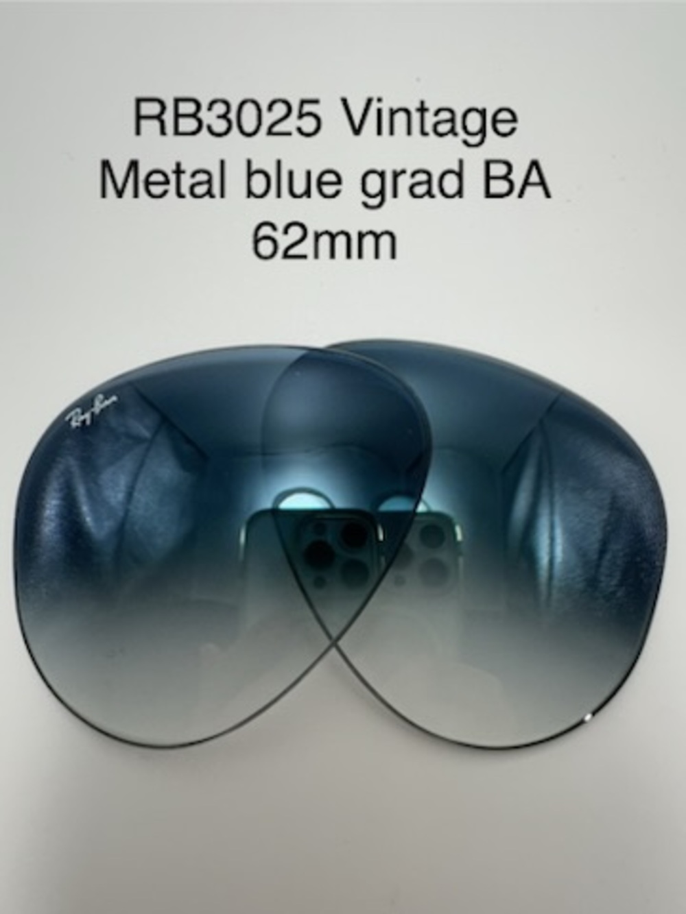 Vintage Replacement Lenses for Ray Ban RB3025 62mm - New